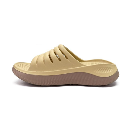 Sandales Orthopédiques de Récupération avec Semelle Amortissante Épaisse | Beige Kaki