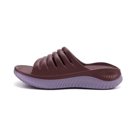 Sandales Orthopédiques avec Semelle Épaisse en EVA et Soutien Biomécanique | Marron & Violet