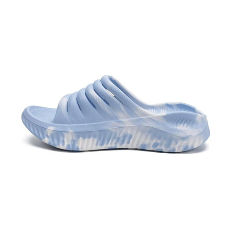 Sandales de Récupération Orthopédiques avec Semelle Épaisse et Soutien Plantaire | Bleu Camouflage
